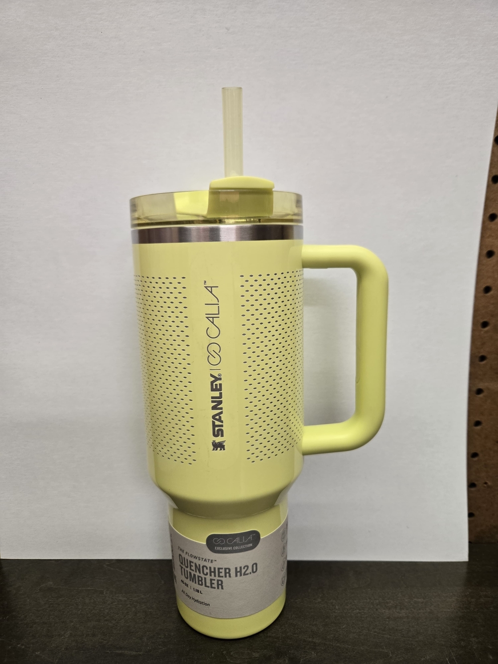 Stanley X Calia EDITION Neon Yellow Quencher H2.0 40oz Tumbler with Straw